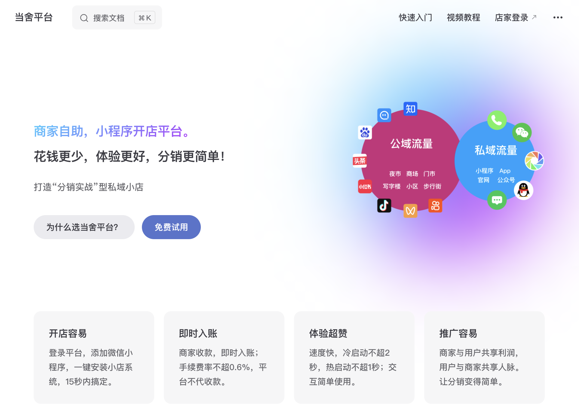 当舍平台 - 做点小买卖,人人都行!